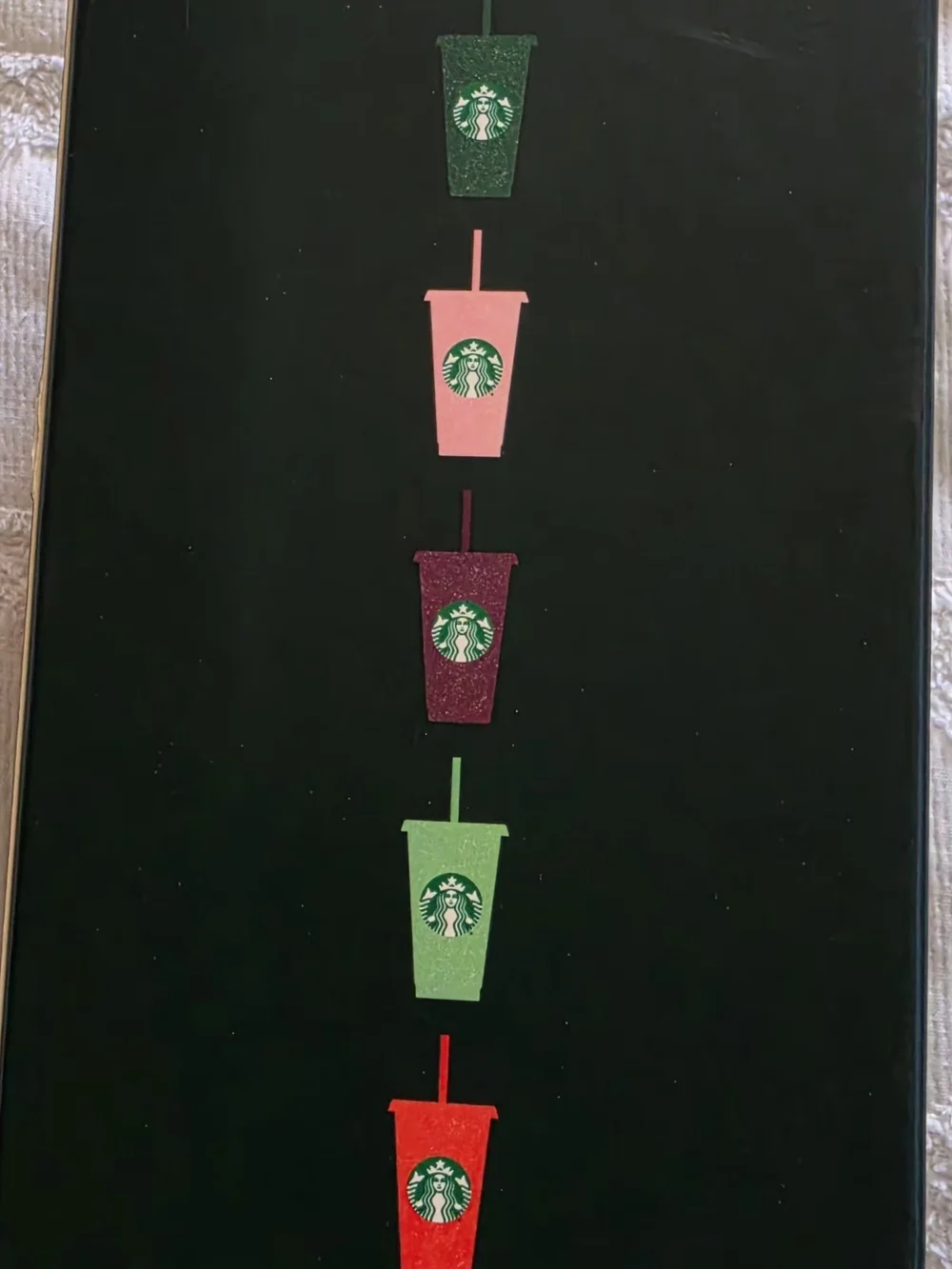 Starbucks Red Reusable Cold Cups with Green Logo - 5 Pack